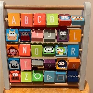Adore Colorful Animal Alphabet Abacus